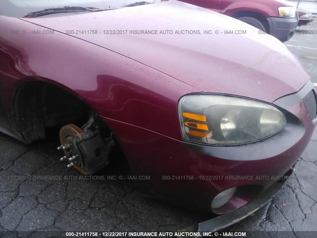 2G2WP522551217366 - 2005 PONTIAC GRAND PRIX BURGUNDY photo 6