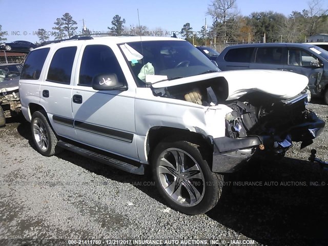 1GNEC13V26R164436 - 2006 CHEVROLET TAHOE C1500 WHITE photo 1