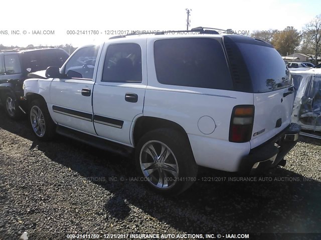 1GNEC13V26R164436 - 2006 CHEVROLET TAHOE C1500 WHITE photo 3