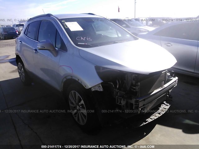 KL4CJCSB8HB010148 - 2017 BUICK ENCORE ESSENCE SILVER photo 1