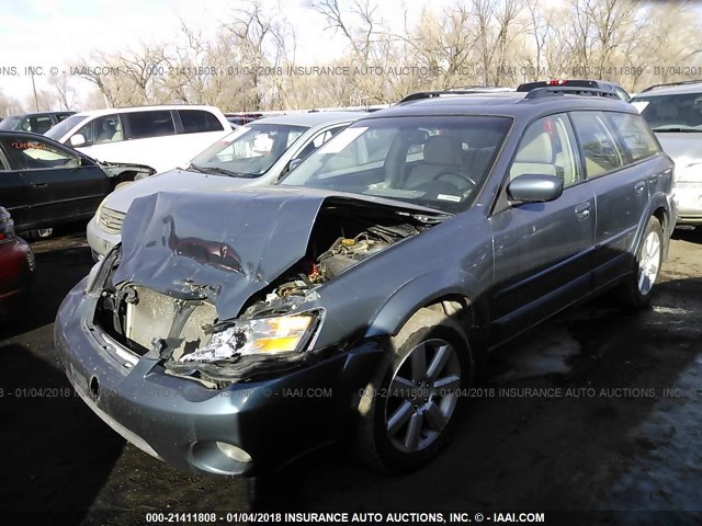 4S4BP62C167309583 - 2006 SUBARU LEGACY OUTBACK 2.5I LIMITED BLUE photo 2