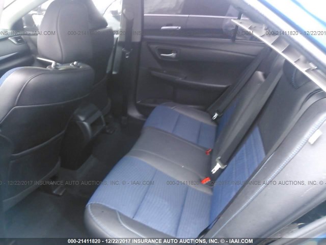 4T1BF1FK2GU559327 - 2016 TOYOTA CAMRY LE/XLE/SE/XSE BLUE photo 8