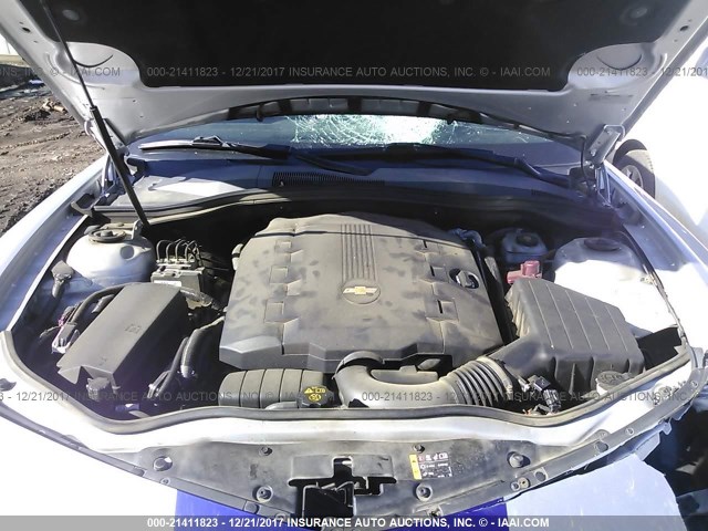 2G1FB1E30F9206293 - 2015 CHEVROLET CAMARO LS SILVER photo 10