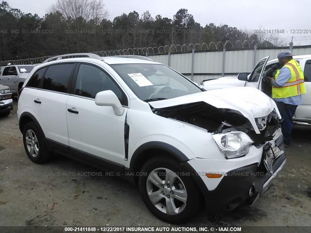 3GNAL2EK6ES672105 - 2014 CHEVROLET CAPTIVA LS WHITE photo 1