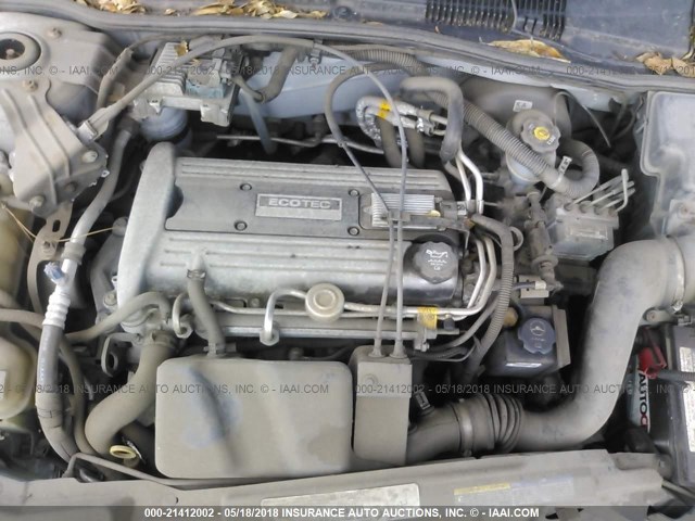 1G1JH52F727341667 - 2002 CHEVROLET CAVALIER LS SPORT SILVER photo 10