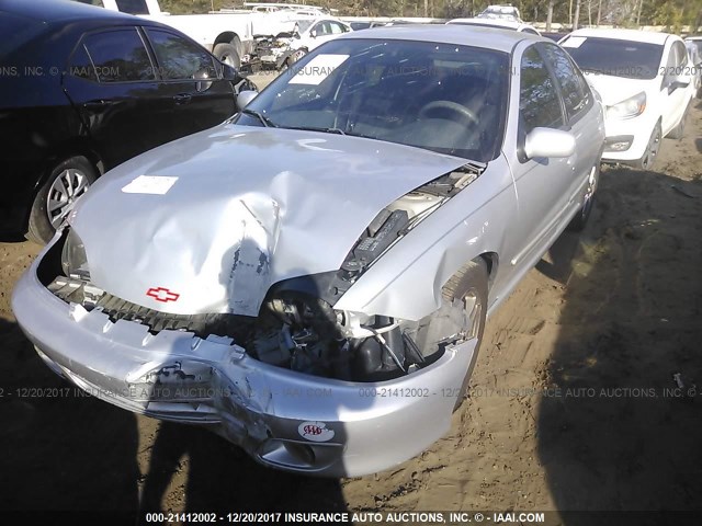 1G1JH52F727341667 - 2002 CHEVROLET CAVALIER LS SPORT SILVER photo 2