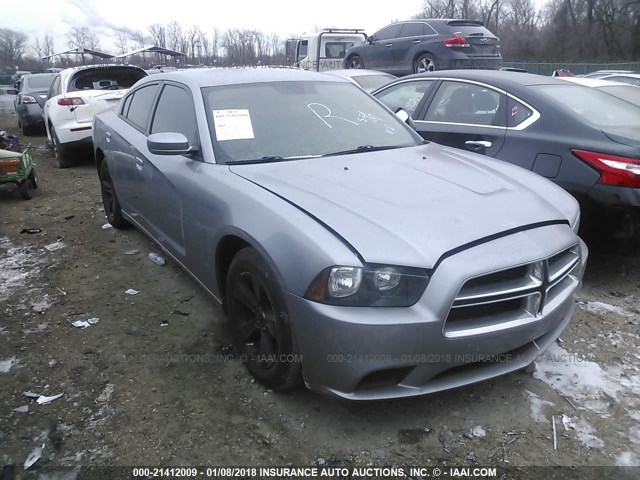 2C3CDXBG0DH664017 - 2013 DODGE CHARGER SE GRAY photo 1