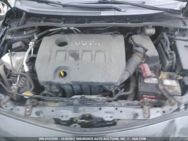 JTDBL40E799060448 - 2009 TOYOTA COROLLA LE/XLE GRAY photo 10