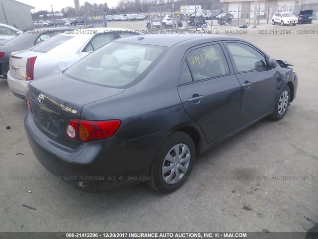 JTDBL40E799060448 - 2009 TOYOTA COROLLA LE/XLE GRAY photo 4