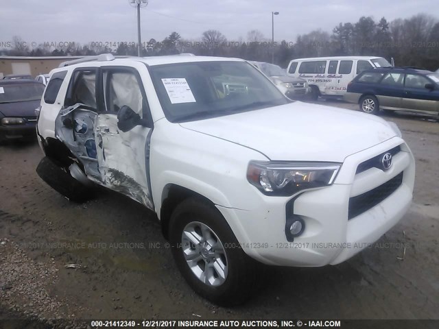 JTEBU5JR1F5254220 - 2015 TOYOTA 4RUNNER SR5/LIMITED/TRAIL/TRD PRO WHITE photo 1