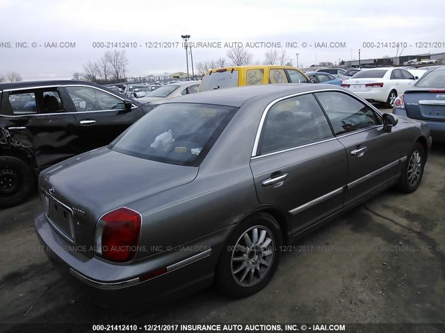 KMHFU45E44A330424 - 2004 HYUNDAI XG 350 GRAY photo 4