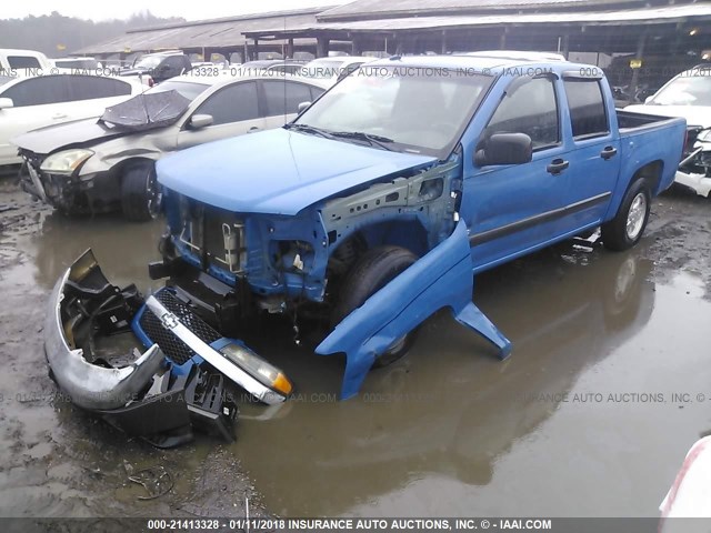 1GCCS339688188801 - 2008 CHEVROLET COLORADO LT BLUE photo 2