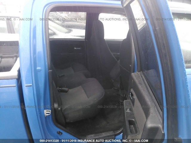 1GCCS339688188801 - 2008 CHEVROLET COLORADO LT BLUE photo 8