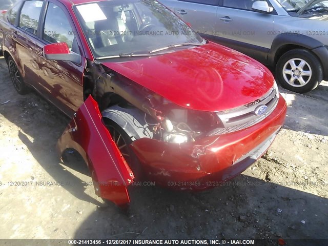 1FAHP3GN9BW127479 - 2011 FORD FOCUS SES RED photo 6