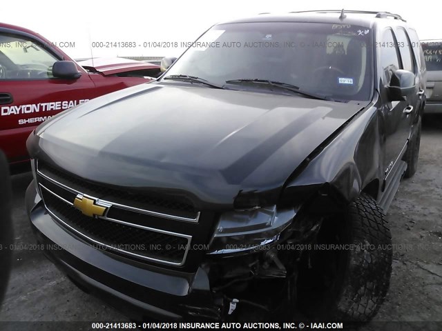 1GNSKBE01CR126494 - 2012 CHEVROLET TAHOE K1500 LT BLACK photo 2