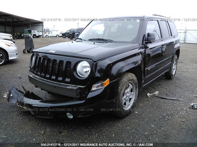 1C4NJPBA3GD719733 - 2016 JEEP PATRIOT SPORT BLACK photo 2