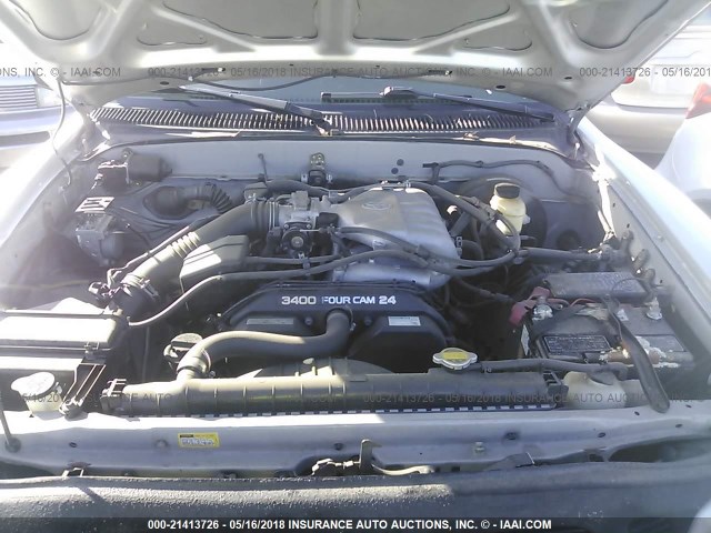 5TESN92N14Z307139 - 2004 TOYOTA TACOMA XTRACAB PRERUNNER ვერცხლისფერი ფოტო 10