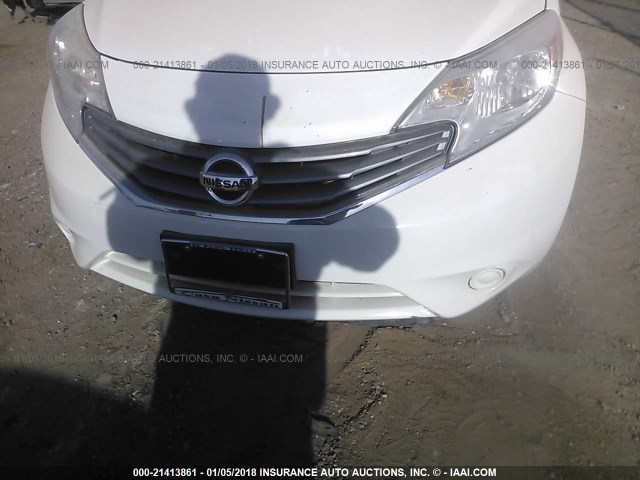 3N1CE2CP3FL444264 - 2015 NISSAN VERSA NOTE S/S PLUS/SV/SL/SR WHITE photo 6