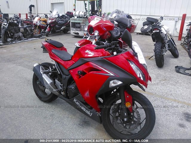 JKAEX8A19GDA26636 - 2016 KAWASAKI EX300 A RED photo 1