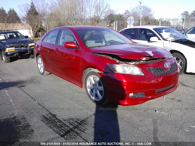4T1BE46K47U028201 - 2007 TOYOTA CAMRY NEW GENERAT CE/LE/XLE/SE RED photo 1