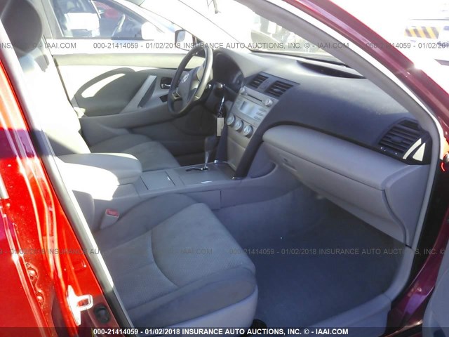 4T1BE46K47U028201 - 2007 TOYOTA CAMRY NEW GENERAT CE/LE/XLE/SE RED photo 5