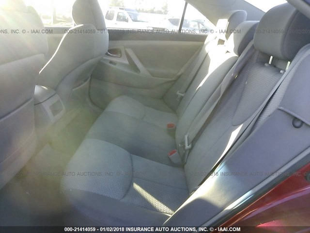 4T1BE46K47U028201 - 2007 TOYOTA CAMRY NEW GENERAT CE/LE/XLE/SE RED photo 8