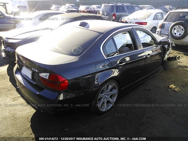 WBAVB73548KY63090 - 2008 BMW 335 I Dark Blue photo 4