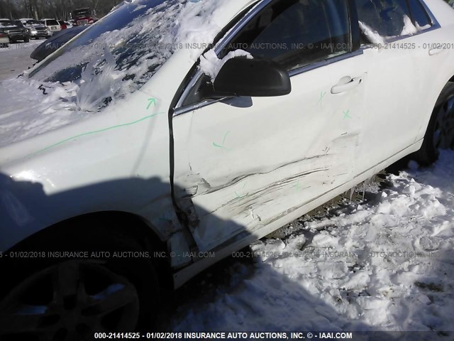 1G1ZB5E1XBF173646 - 2011 CHEVROLET MALIBU LS 白色 照片 6