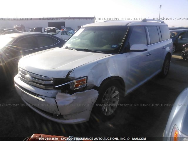 2FMGK5CC4BBD37179 - 2011 FORD FLEX SEL WHITE photo 2