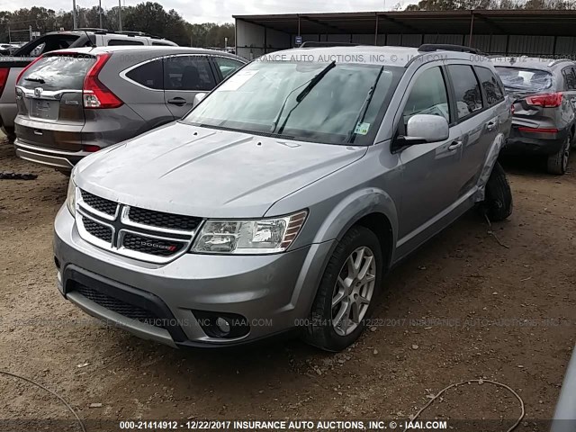 3C4PDCBB1FT708529 - 2015 DODGE JOURNEY SXT GRAY photo 2