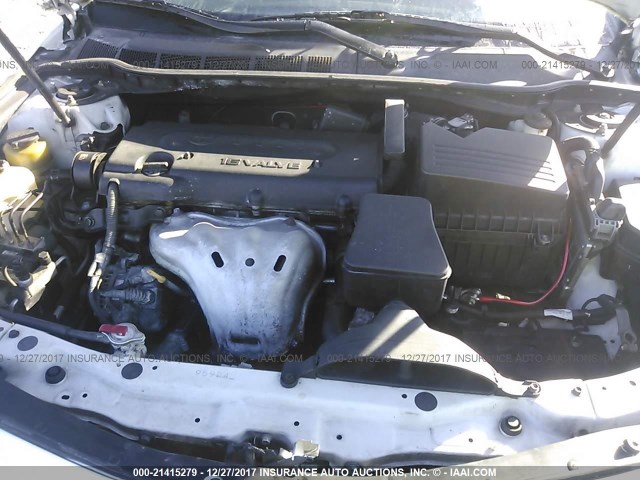 4T1BE46K58U758703 - 2008 TOYOTA CAMRY CE/LE/XLE/SE WHITE photo 10