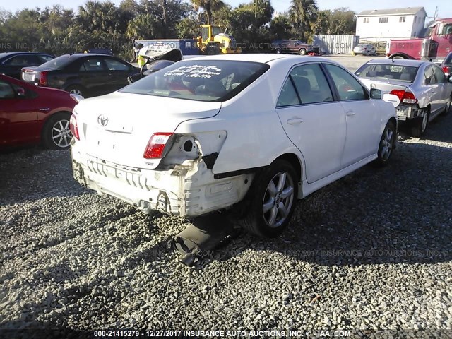 4T1BE46K58U758703 - 2008 TOYOTA CAMRY CE/LE/XLE/SE WHITE photo 4