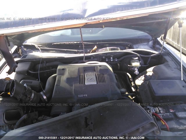 JT8BH28F1V0070697 - 1997 LEXUS LS 400 GREEN photo 10