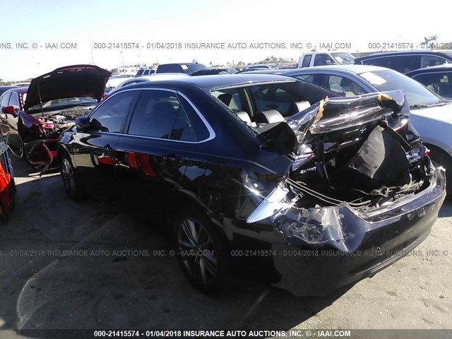 4T1BF1FK5FU979453 - 2015 TOYOTA CAMRY LE/XLE/SE/XSE BLACK photo 3
