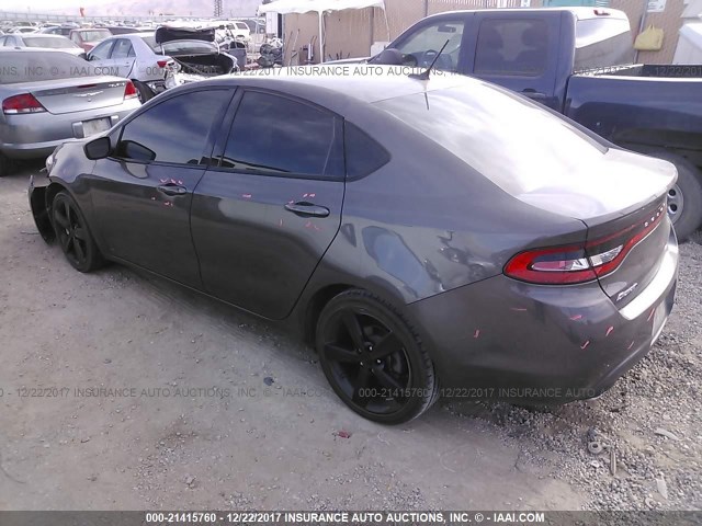 1C3CDFBB9FD301844 - 2015 DODGE DART SXT GRAY photo 3