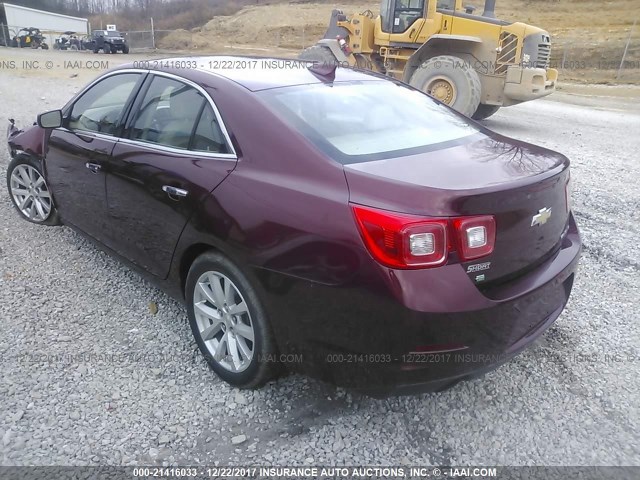 1G11F5SL3FF155485 - 2015 CHEVROLET MALIBU LTZ 红色 照片 3