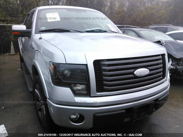 1FTFW1CF8BKD93820 - 2011 FORD F150 SUPERCREW SILVER photo 1