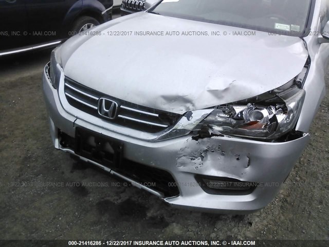 1HGCR2F87EA042762 - 2014 HONDA ACCORD EXL SILVER photo 6