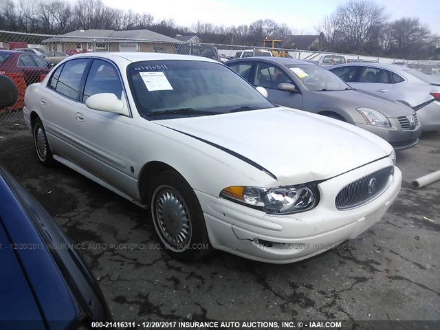 1G4HP54K314191135 - 2001 BUICK LESABRE CUSTOM WHITE photo 1