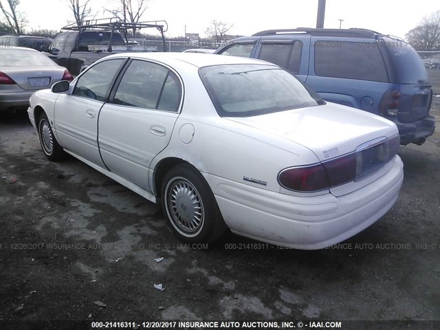 1G4HP54K314191135 - 2001 BUICK LESABRE CUSTOM WHITE photo 3