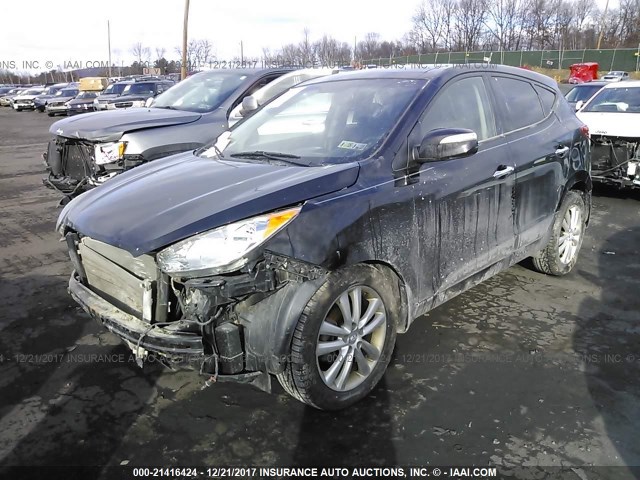 KM8JUCAC8CU538649 - 2012 HYUNDAI TUCSON GLS/LIMITED 黑色 照片 2