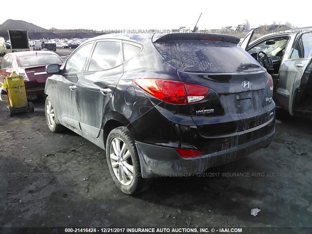 KM8JUCAC8CU538649 - 2012 HYUNDAI TUCSON GLS/LIMITED 黑色 照片 3