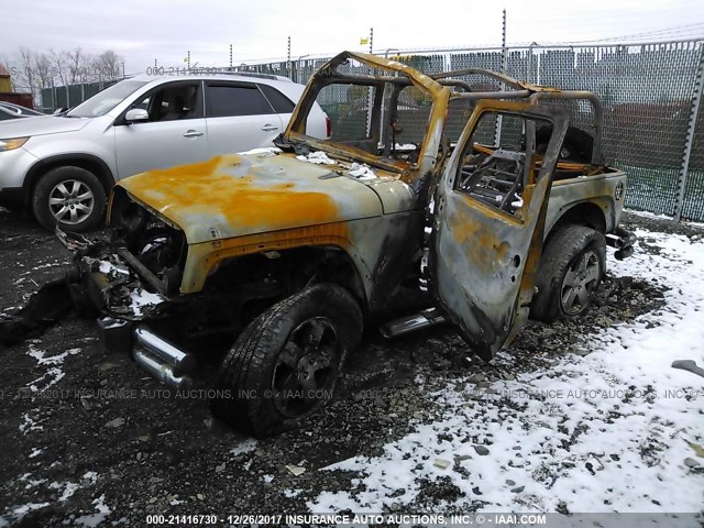 1J4FA54107L213654 - 2007 JEEP WRANGLER SAHARA BLACK photo 2