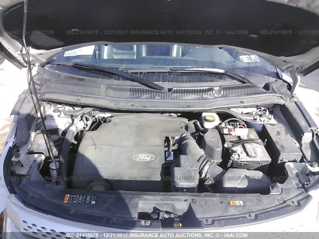 1FM5K8F81FGA65950 - 2015 FORD EXPLORER LIMITED 银色 照片 10