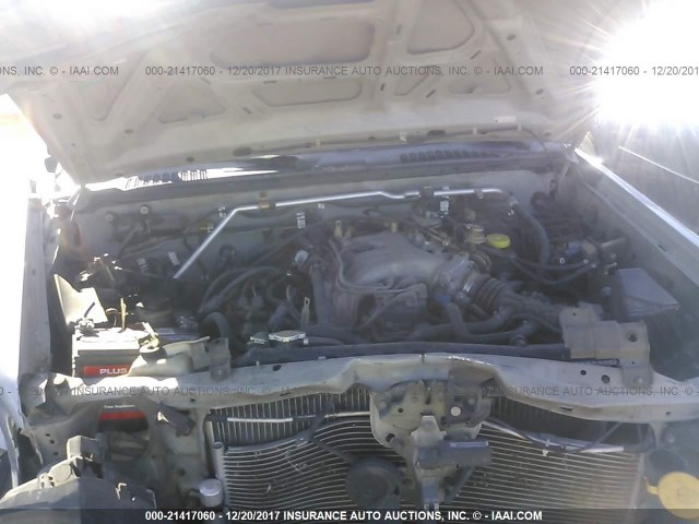 5N1ED28T93C673968 - 2003 NISSAN XTERRA XE/SE SILVER photo 10