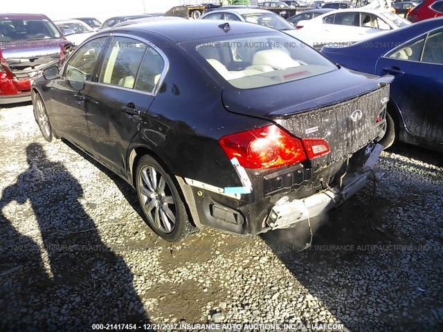 JN1CV6AR2BM406035 - 2011 INFINITI G37 BLACK photo 3