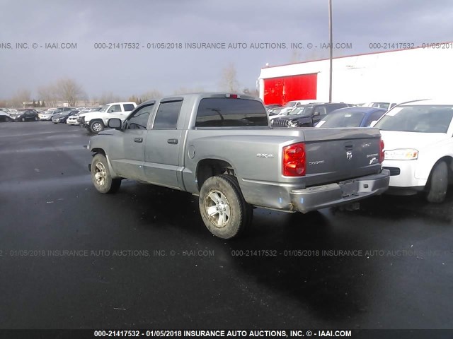 1D3HW38K19S783539 - 2009 DODGE DAKOTA SXT SILVER photo 3