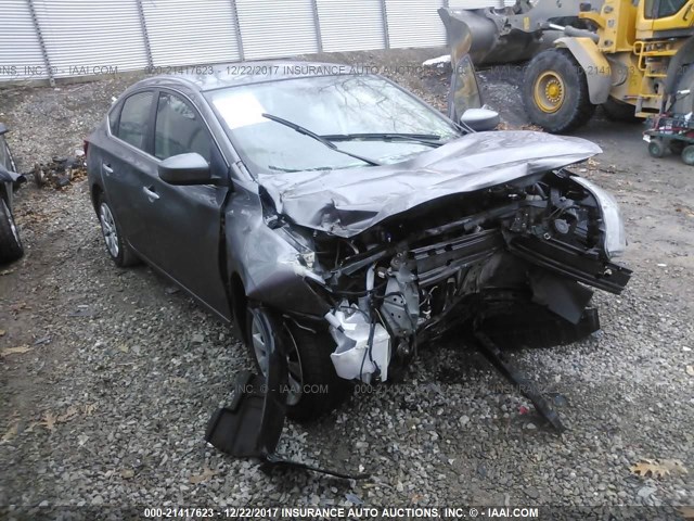 3N1AB7AP4GY215449 - 2016 NISSAN SENTRA S/SV/SR/SL GRAY photo 1