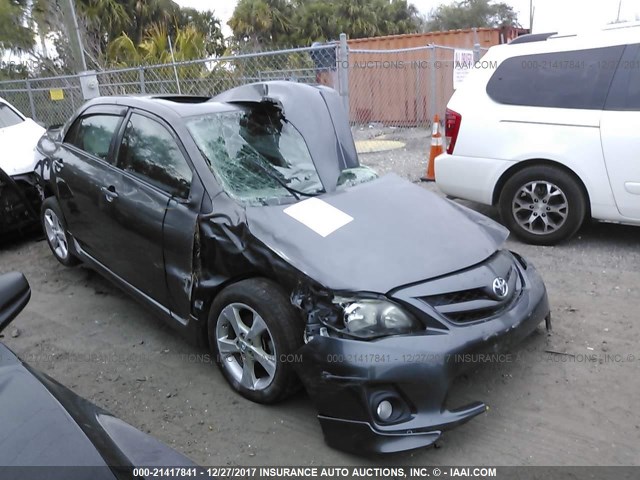 2T1BU4EEXBC542479 - 2011 TOYOTA COROLLA S/LE GRAY photo 1