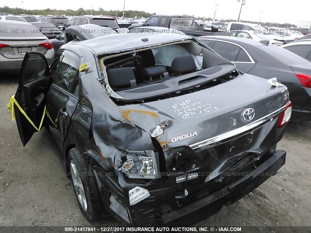 2T1BU4EEXBC542479 - 2011 TOYOTA COROLLA S/LE GRAY photo 3